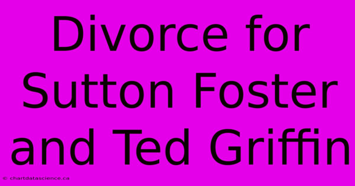 Divorce For Sutton Foster And Ted Griffin