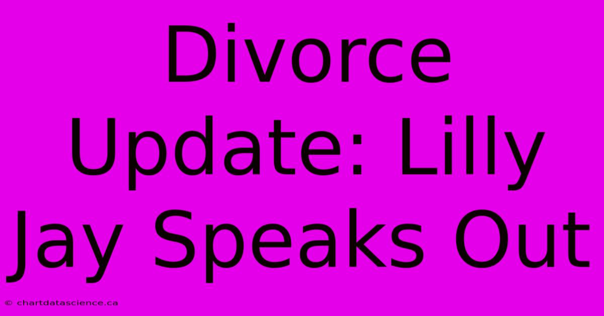 Divorce Update: Lilly Jay Speaks Out