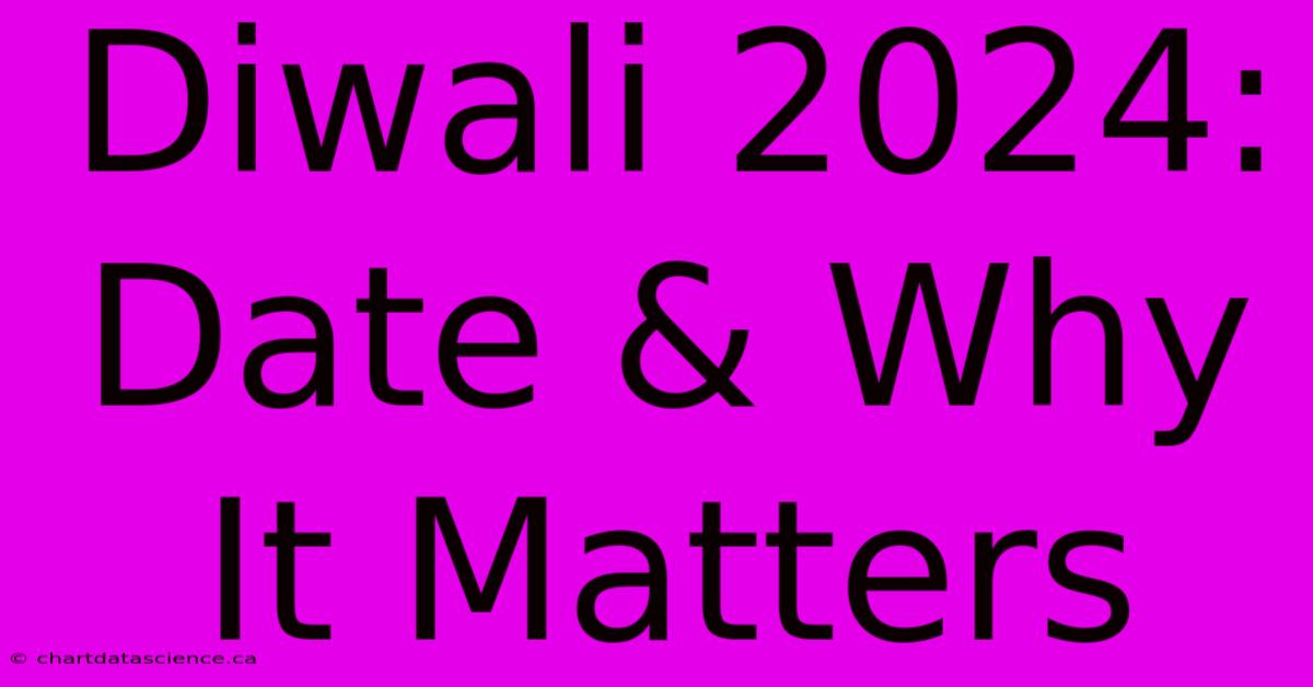 Diwali 2024 Date & Why It Matters