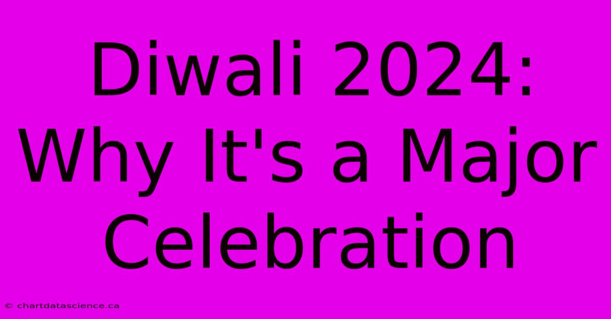 Diwali 2024: Why It's A Major Celebration