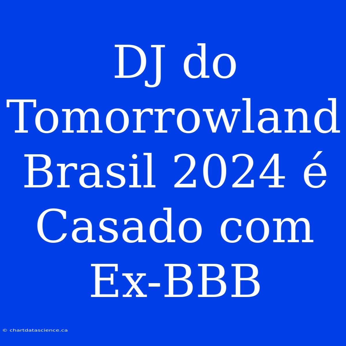 DJ Do Tomorrowland Brasil 2024 É Casado Com Ex-BBB