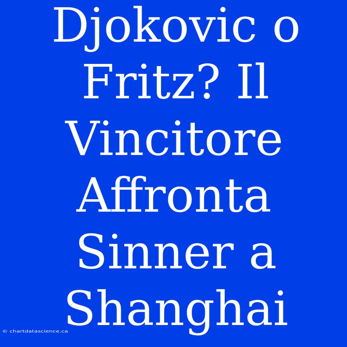 Djokovic O Fritz? Il Vincitore Affronta Sinner A Shanghai