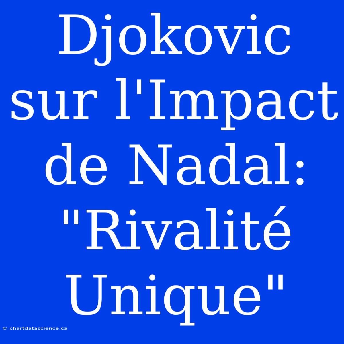 Djokovic Sur L'Impact De Nadal: 