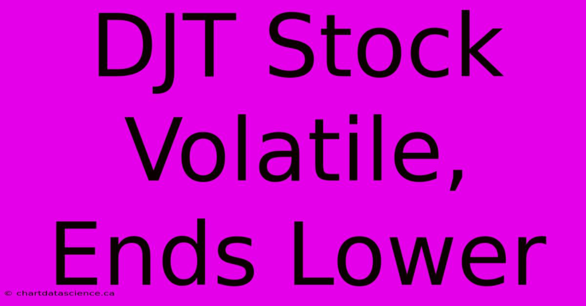 DJT Stock Volatile, Ends Lower