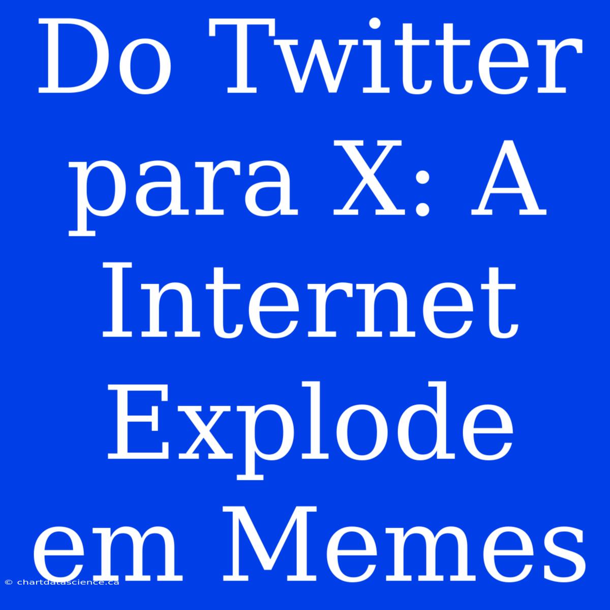 Do Twitter Para X: A Internet Explode Em Memes