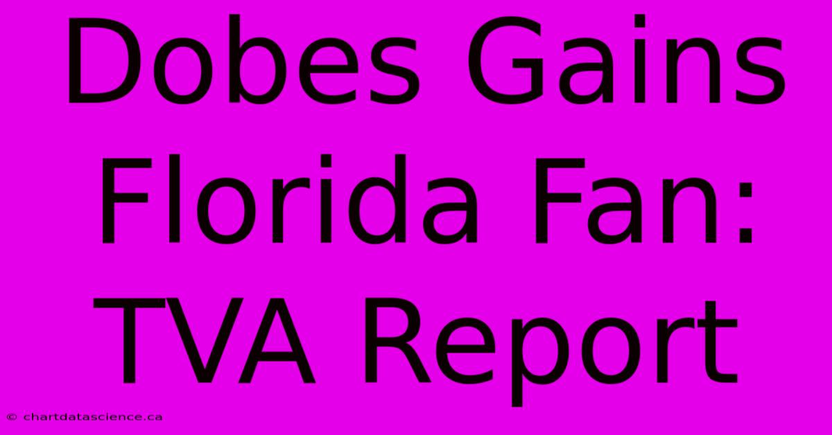 Dobes Gains Florida Fan: TVA Report