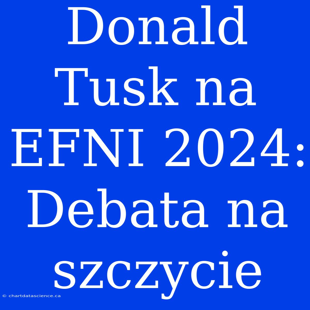 Donald Tusk Na EFNI 2024: Debata Na Szczycie