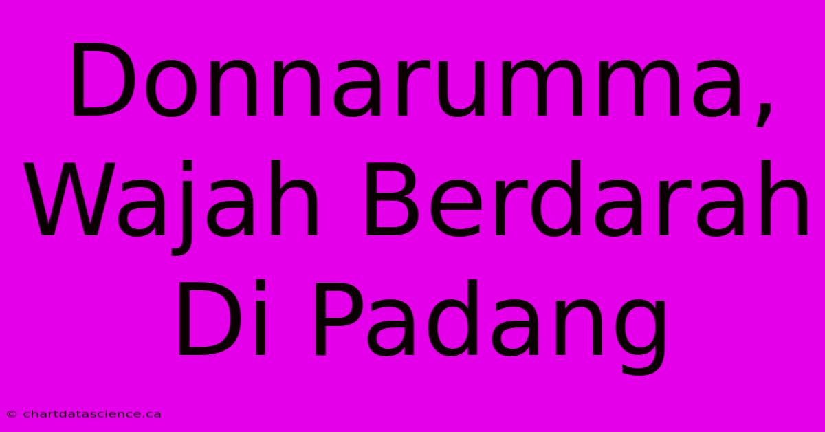 Donnarumma, Wajah Berdarah Di Padang