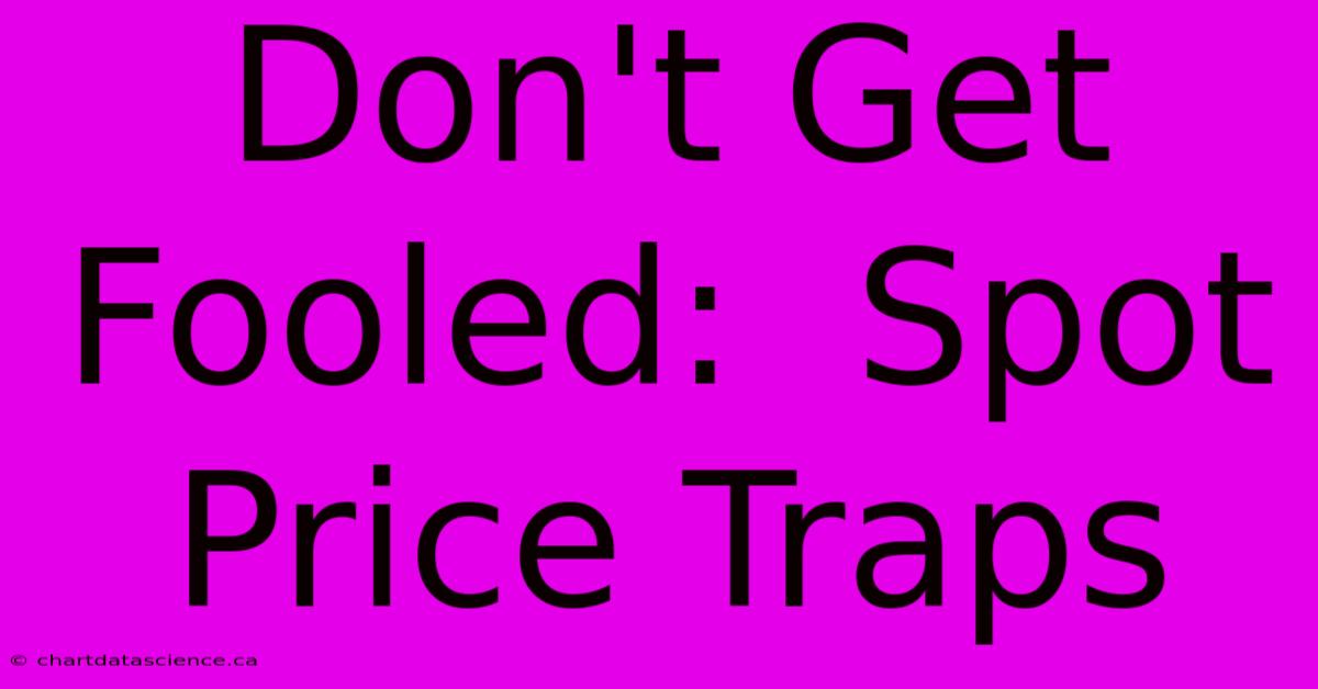 Don't Get Fooled:  Spot Price Traps