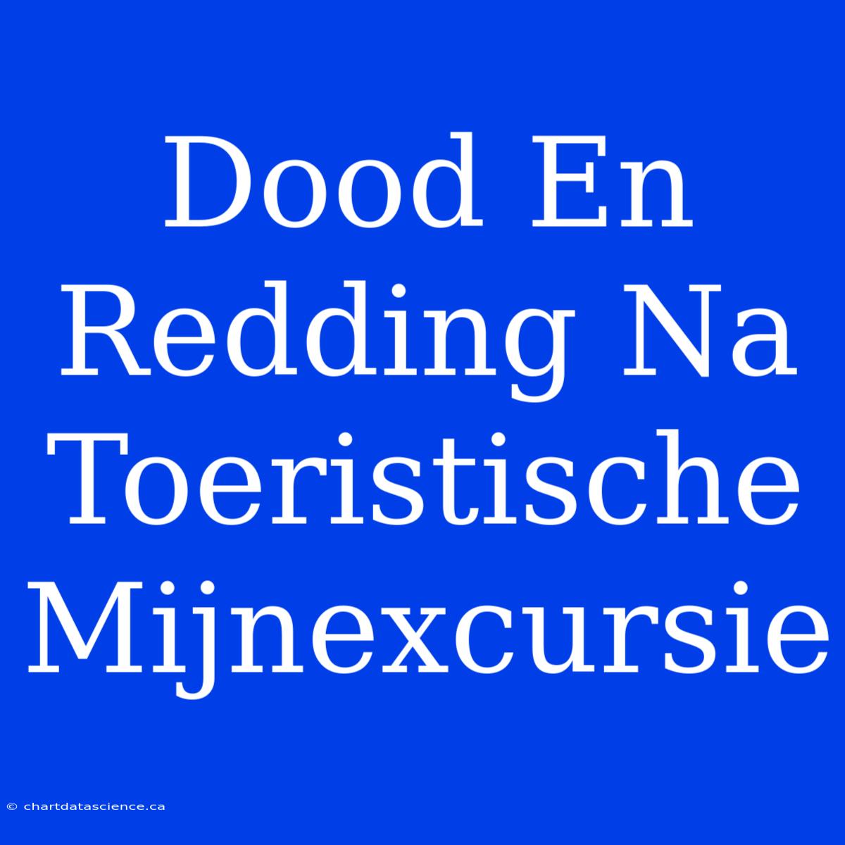 Dood En Redding Na Toeristische Mijnexcursie