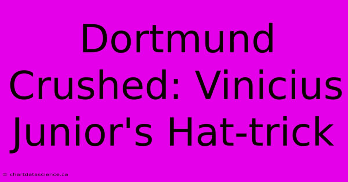 Dortmund Crushed: Vinicius Junior's Hat-trick