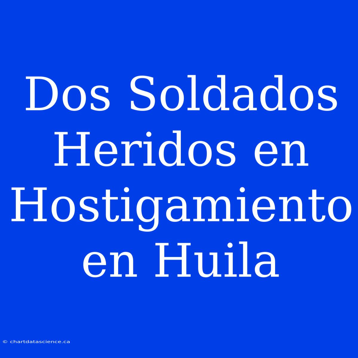 Dos Soldados Heridos En Hostigamiento En Huila