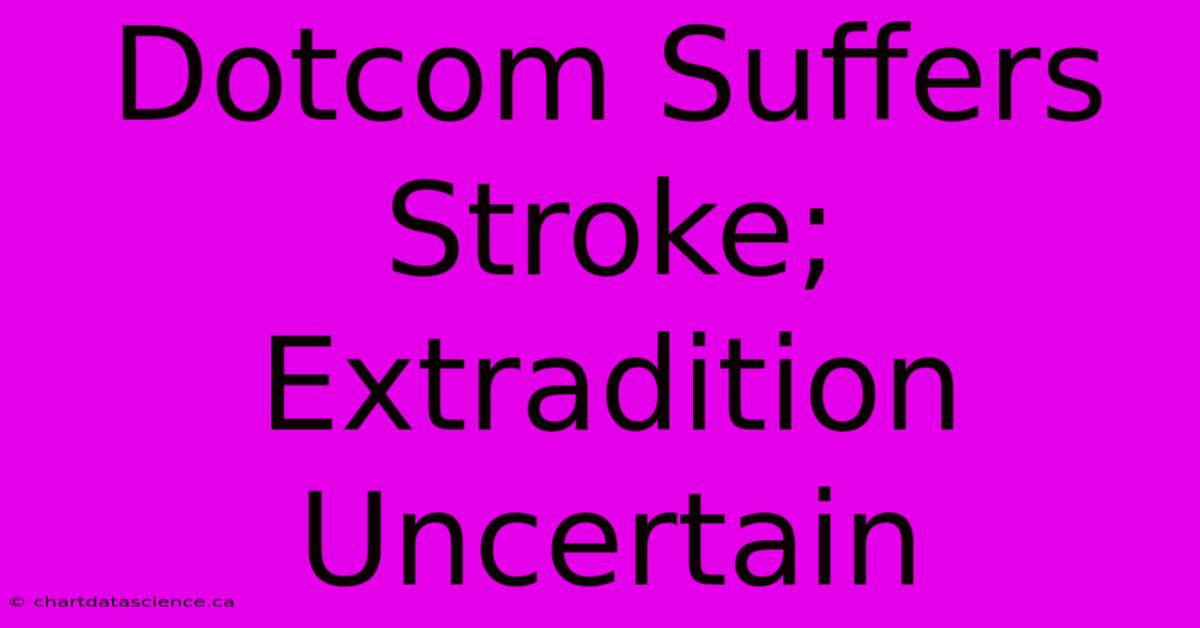 Dotcom Suffers Stroke; Extradition Uncertain