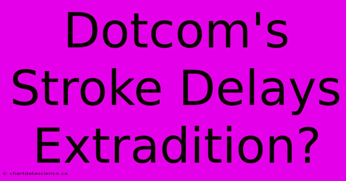 Dotcom's Stroke Delays Extradition?