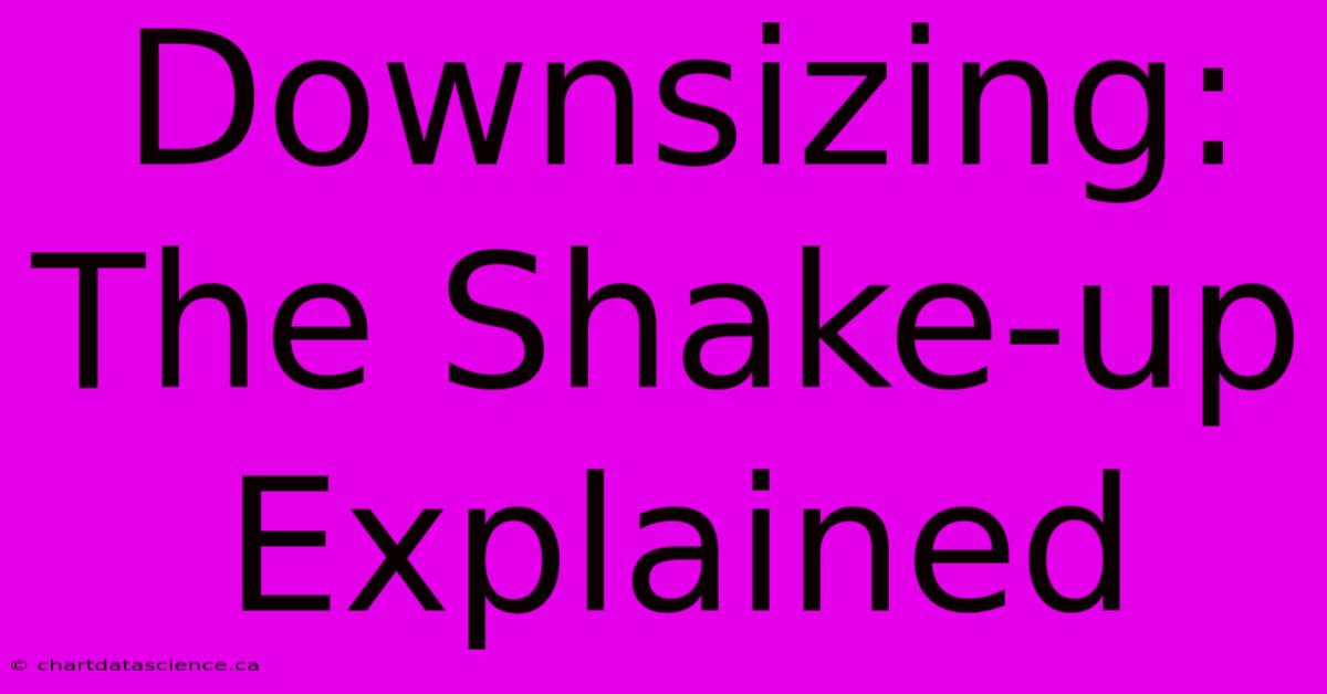 Downsizing: The Shake-up Explained