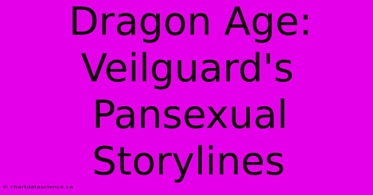 Dragon Age: Veilguard's Pansexual Storylines