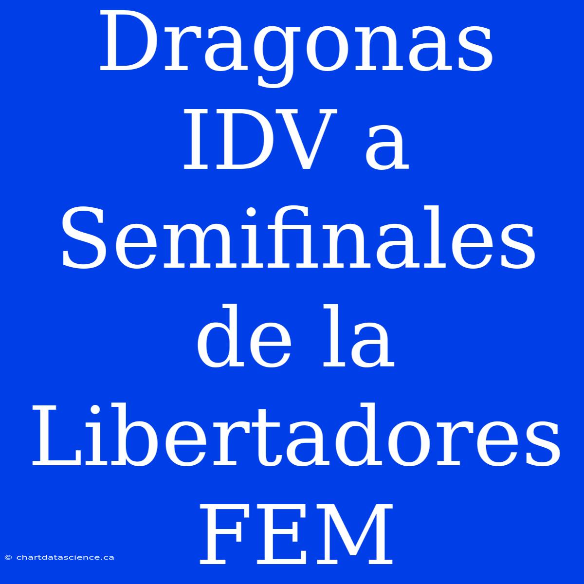 Dragonas IDV A Semifinales De La Libertadores FEM