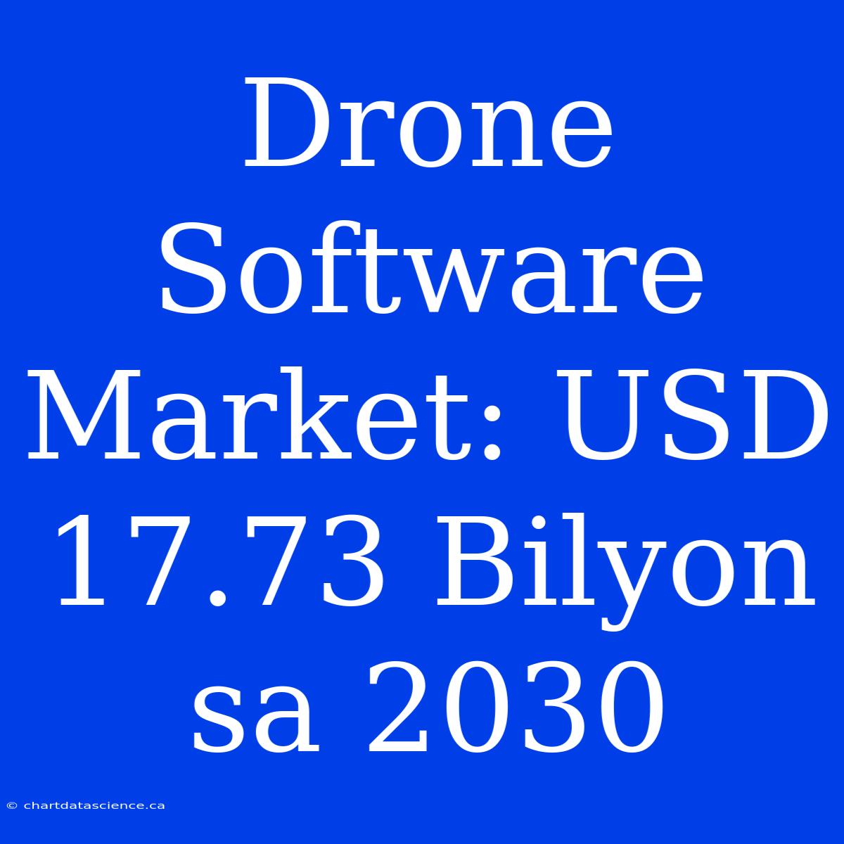 Drone Software Market: USD 17.73 Bilyon Sa 2030