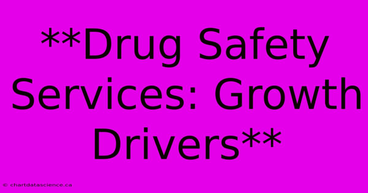 **Drug Safety Services: Growth Drivers** 