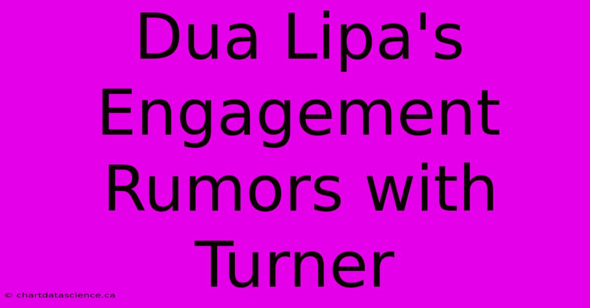 Dua Lipa's Engagement Rumors With Turner