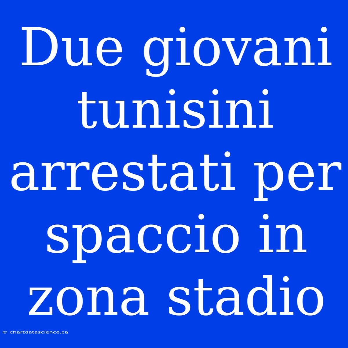 Due Giovani Tunisini Arrestati Per Spaccio In Zona Stadio