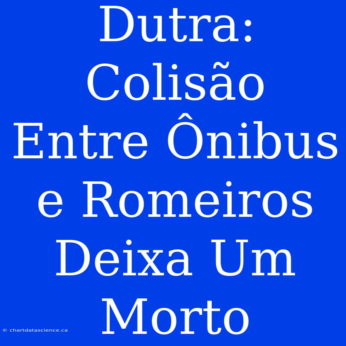 Dutra: Colisão Entre Ônibus E Romeiros Deixa Um Morto