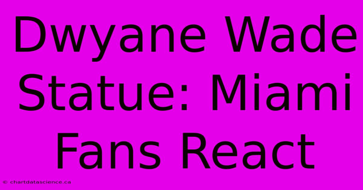 Dwyane Wade Statue: Miami Fans React