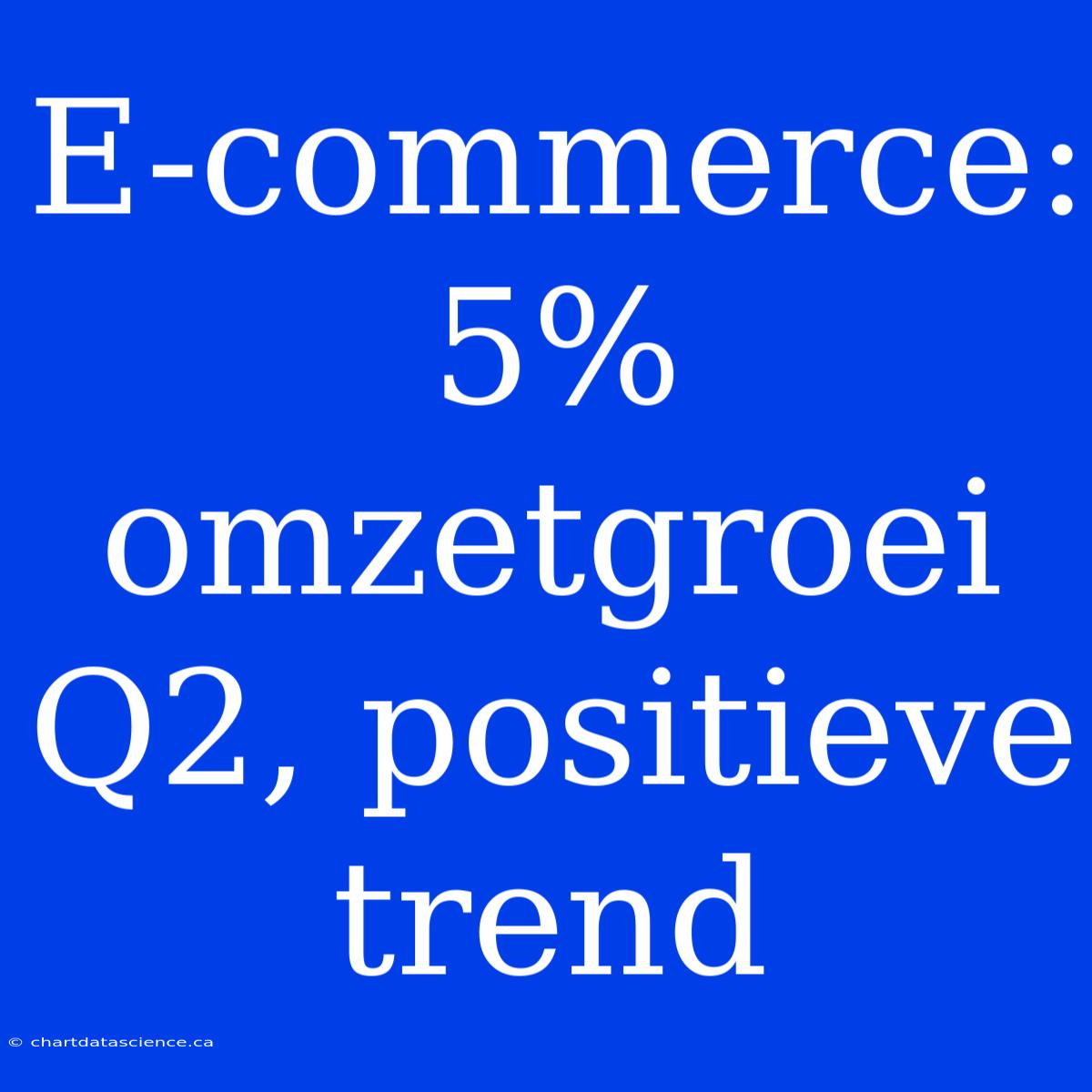 E-commerce: 5% Omzetgroei Q2, Positieve Trend