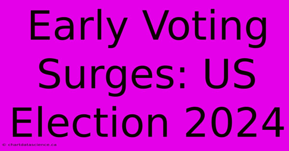 Early Voting Surges: US Election 2024