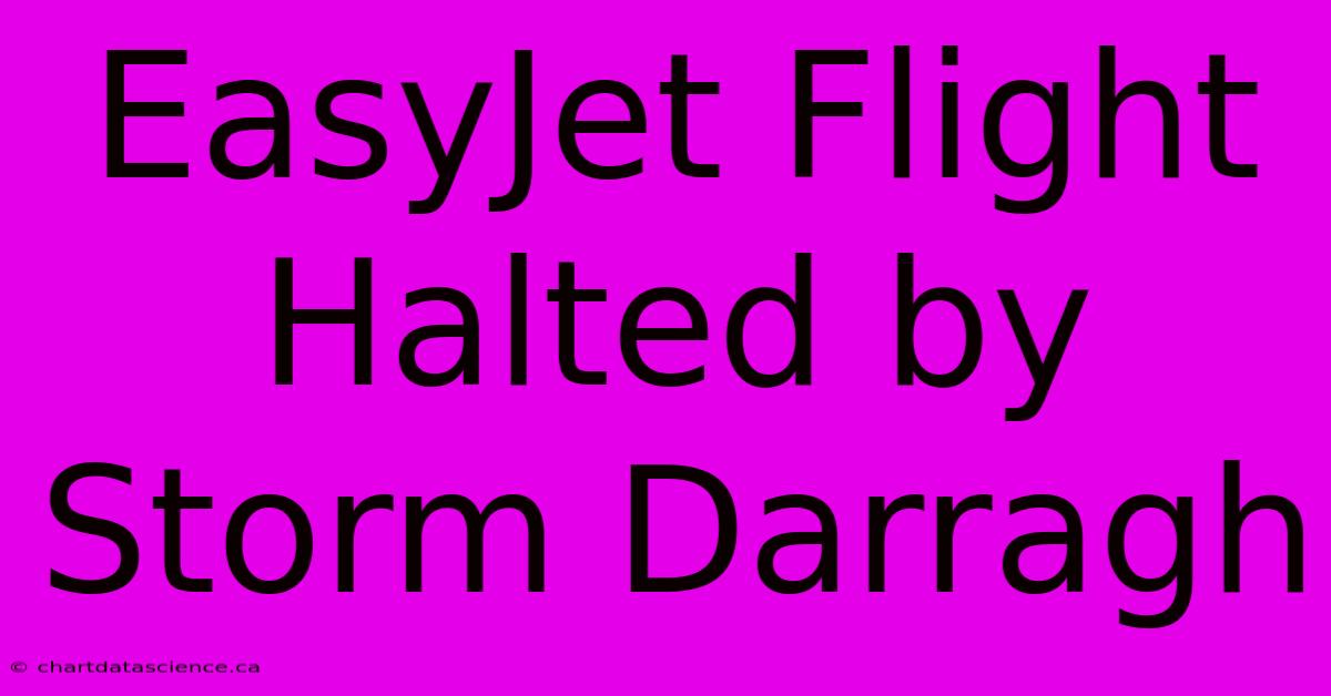 EasyJet Flight Halted By Storm Darragh