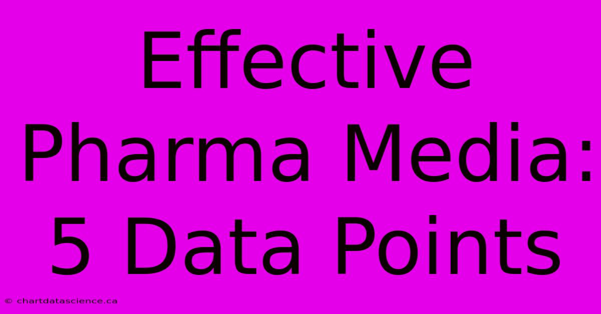 Effective Pharma Media: 5 Data Points