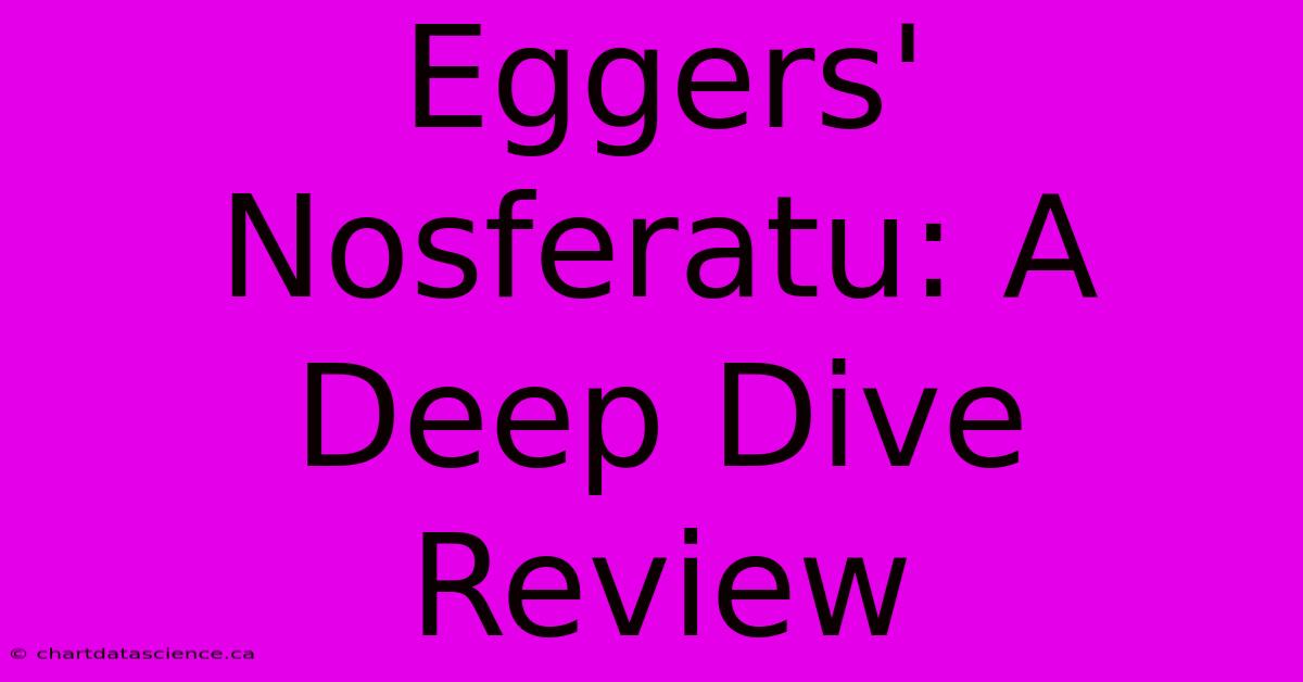 Eggers' Nosferatu: A Deep Dive Review