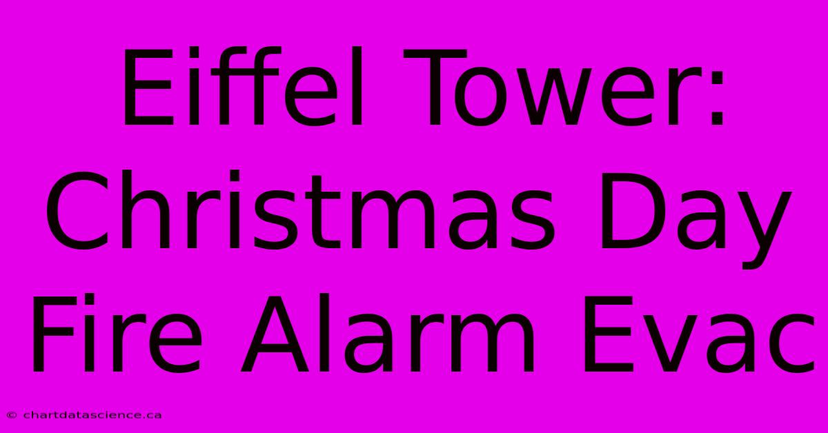 Eiffel Tower: Christmas Day Fire Alarm Evac