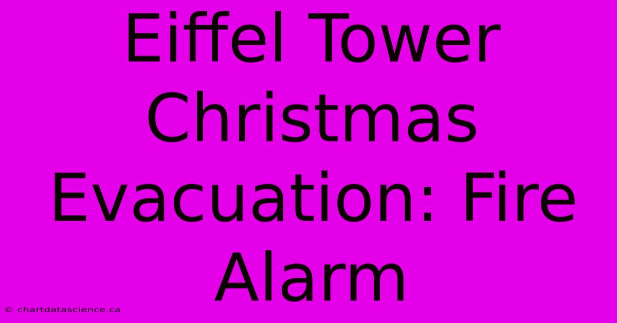 Eiffel Tower Christmas Evacuation: Fire Alarm