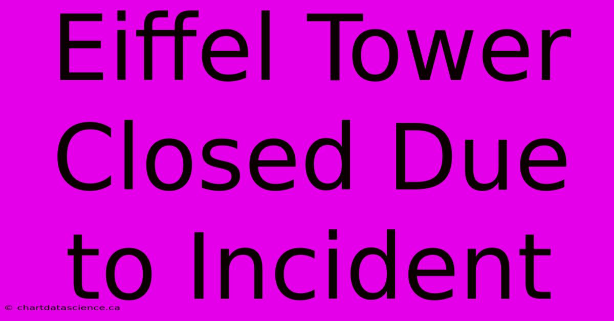 Eiffel Tower Closed Due To Incident