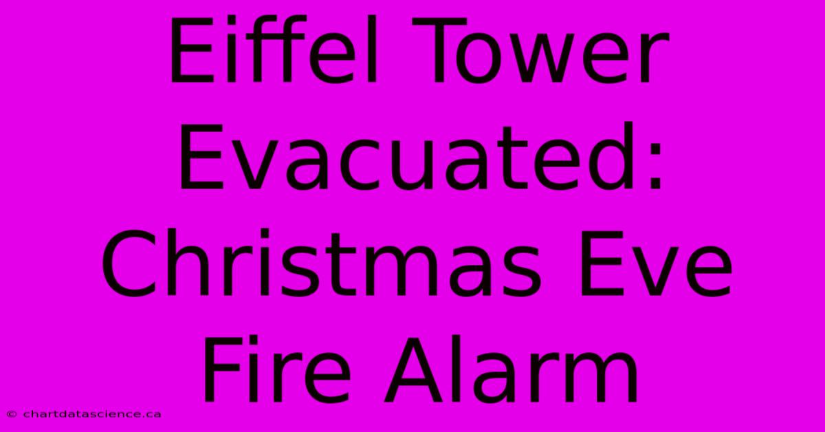 Eiffel Tower Evacuated: Christmas Eve Fire Alarm