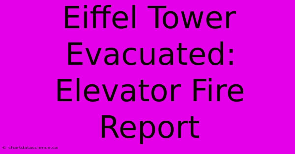 Eiffel Tower Evacuated: Elevator Fire Report