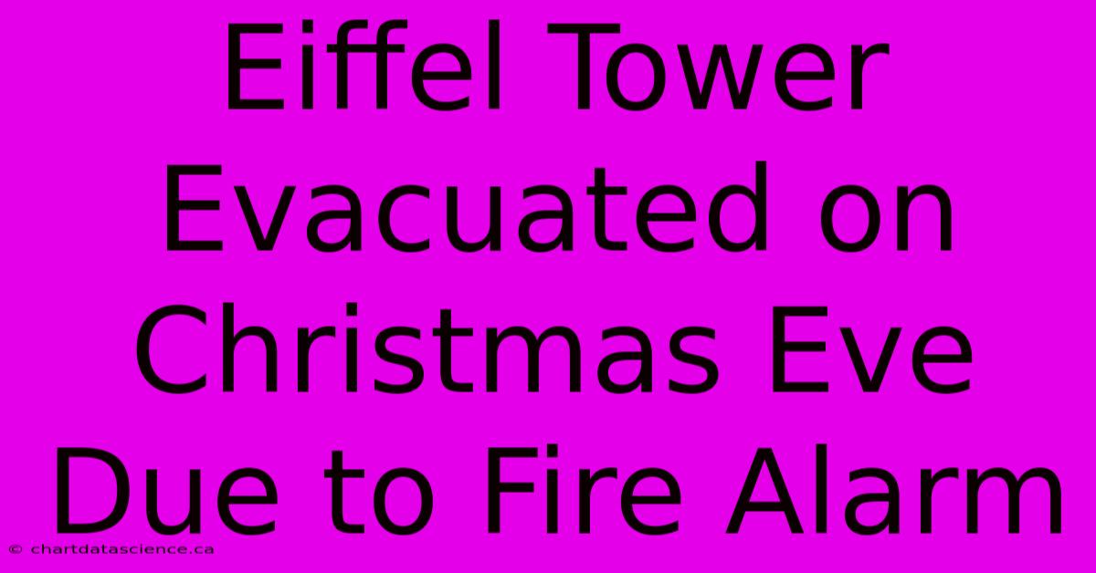 Eiffel Tower Evacuated On Christmas Eve Due To Fire Alarm