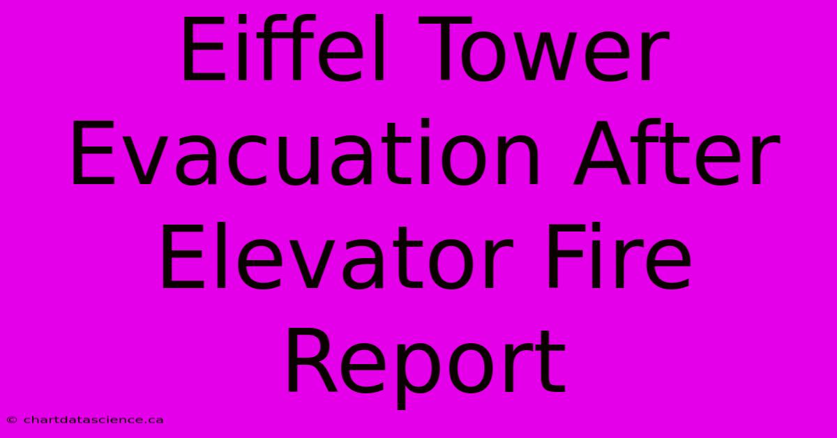 Eiffel Tower Evacuation After Elevator Fire Report