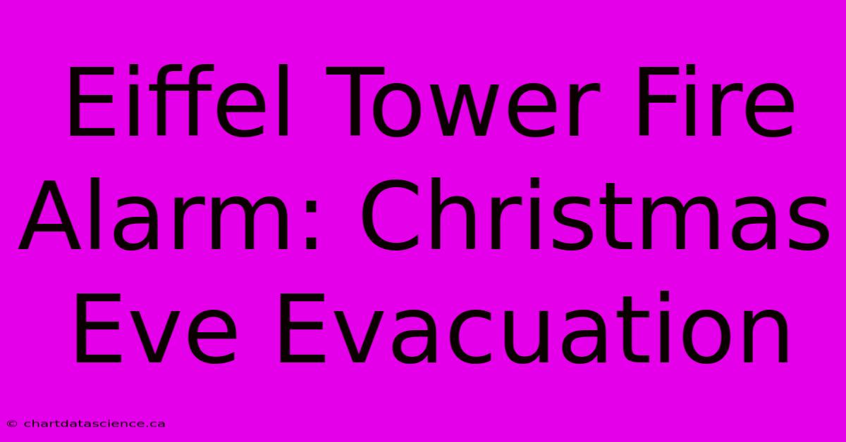 Eiffel Tower Fire Alarm: Christmas Eve Evacuation