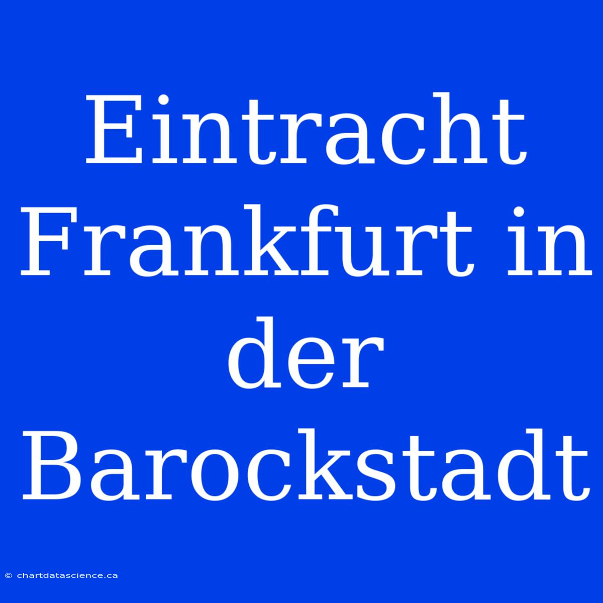 Eintracht Frankfurt In Der Barockstadt