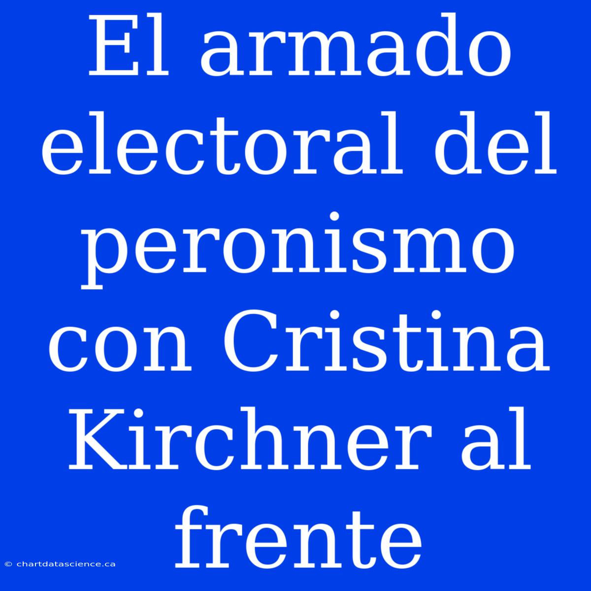 El Armado Electoral Del Peronismo Con Cristina Kirchner Al Frente