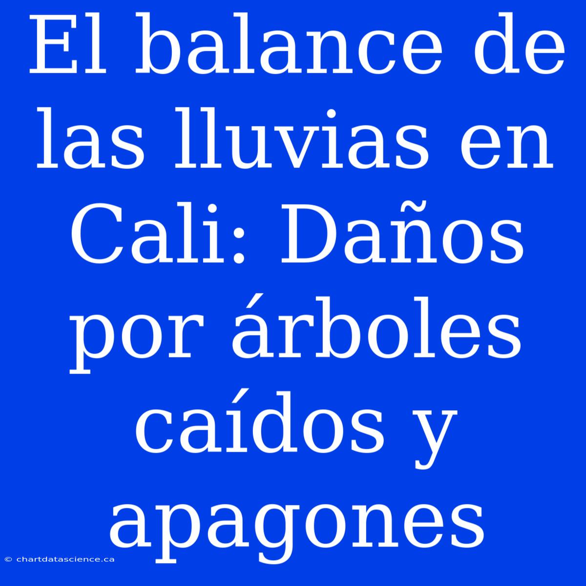 El Balance De Las Lluvias En Cali: Daños Por Árboles Caídos Y Apagones