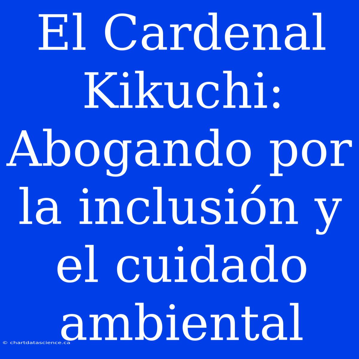 El Cardenal Kikuchi: Abogando Por La Inclusión Y El Cuidado Ambiental