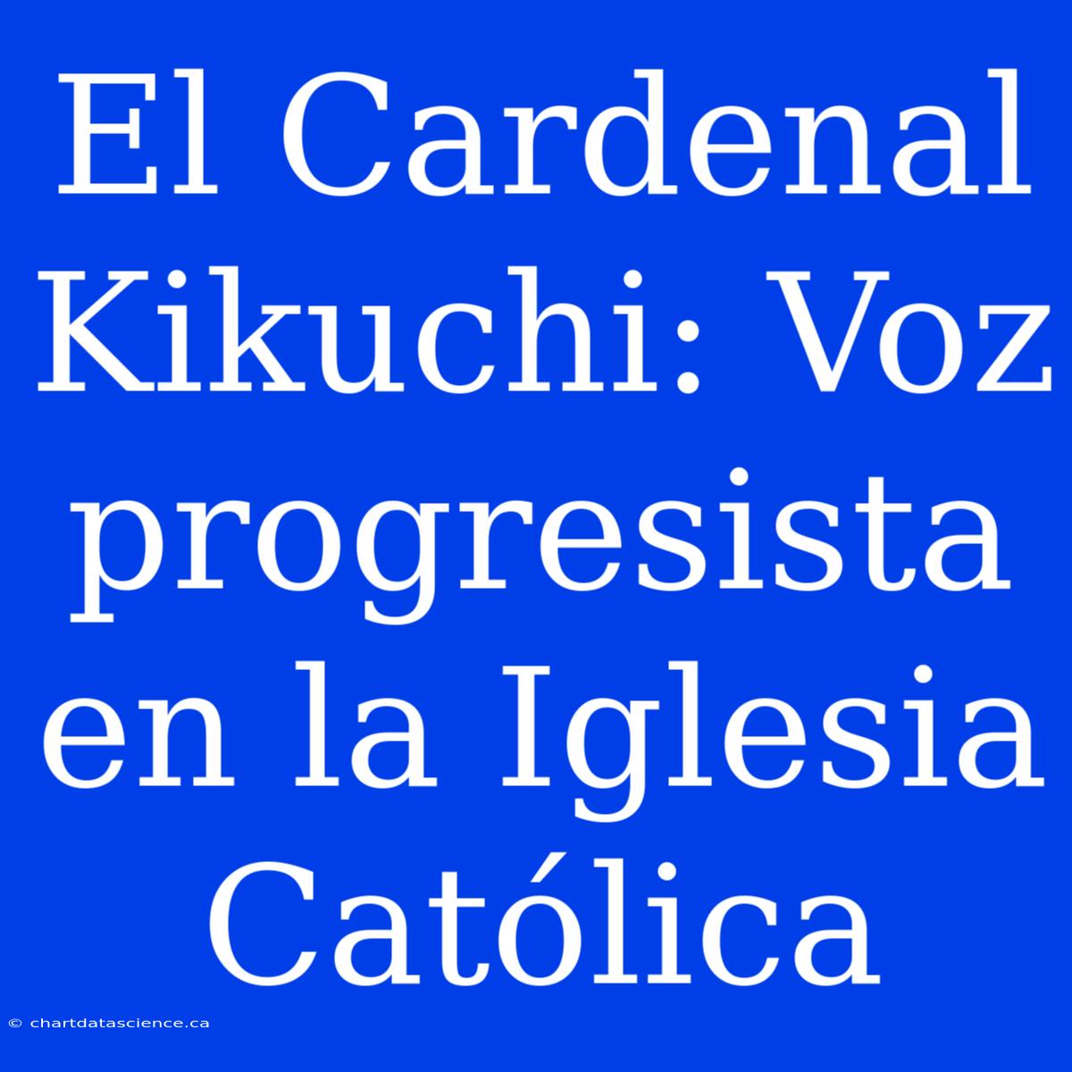 El Cardenal Kikuchi: Voz Progresista En La Iglesia Católica