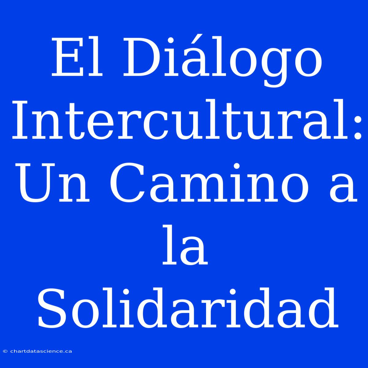 El Diálogo Intercultural: Un Camino A La Solidaridad