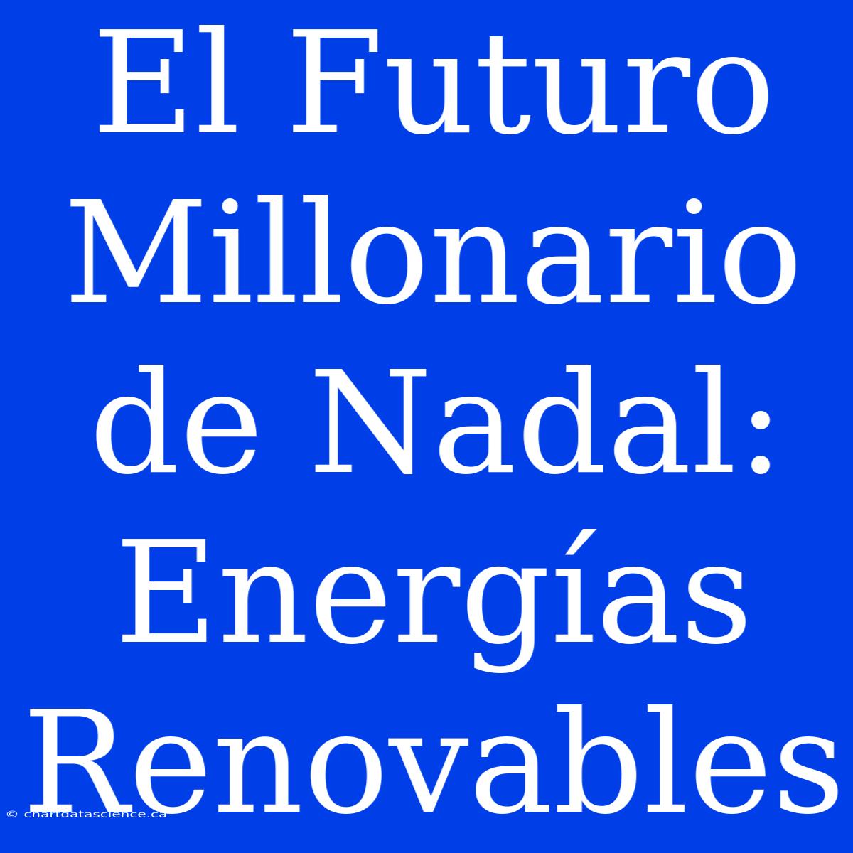 El Futuro Millonario De Nadal: Energías Renovables