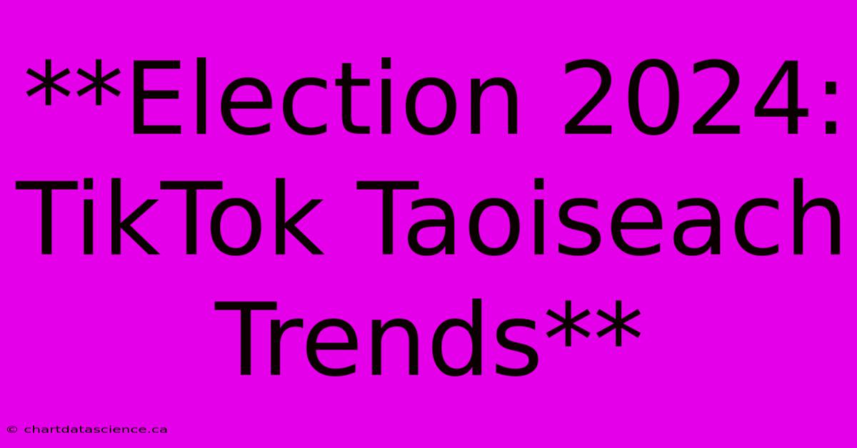 **Election 2024: TikTok Taoiseach Trends**