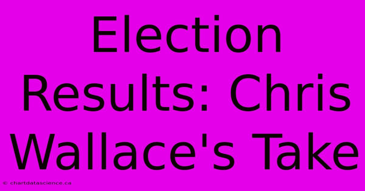 Election Results: Chris Wallace's Take