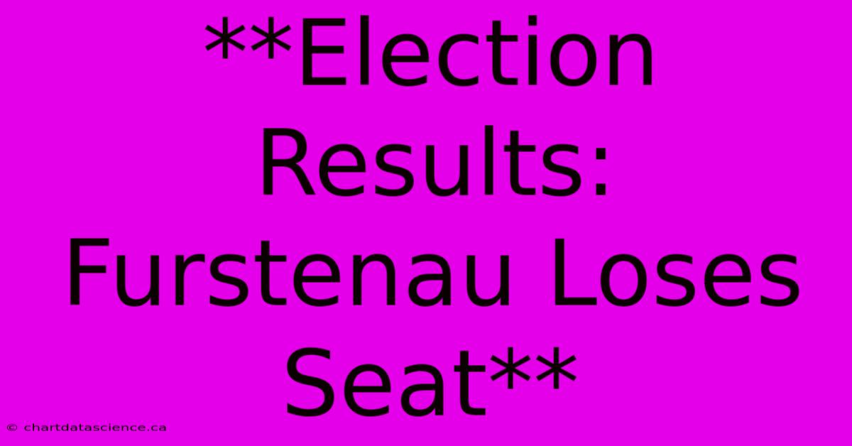 **Election Results: Furstenau Loses Seat** 